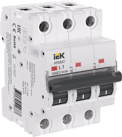 ARMAT Автоматический выключатель M10N 3P L 1А IEK