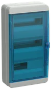 TEKFOR Корпус пластиковый КМПн-36 IP65 синяя прозрачная дверь IEK0