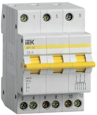 Three-position switch disconnector VRT-63 3P 25A IEK