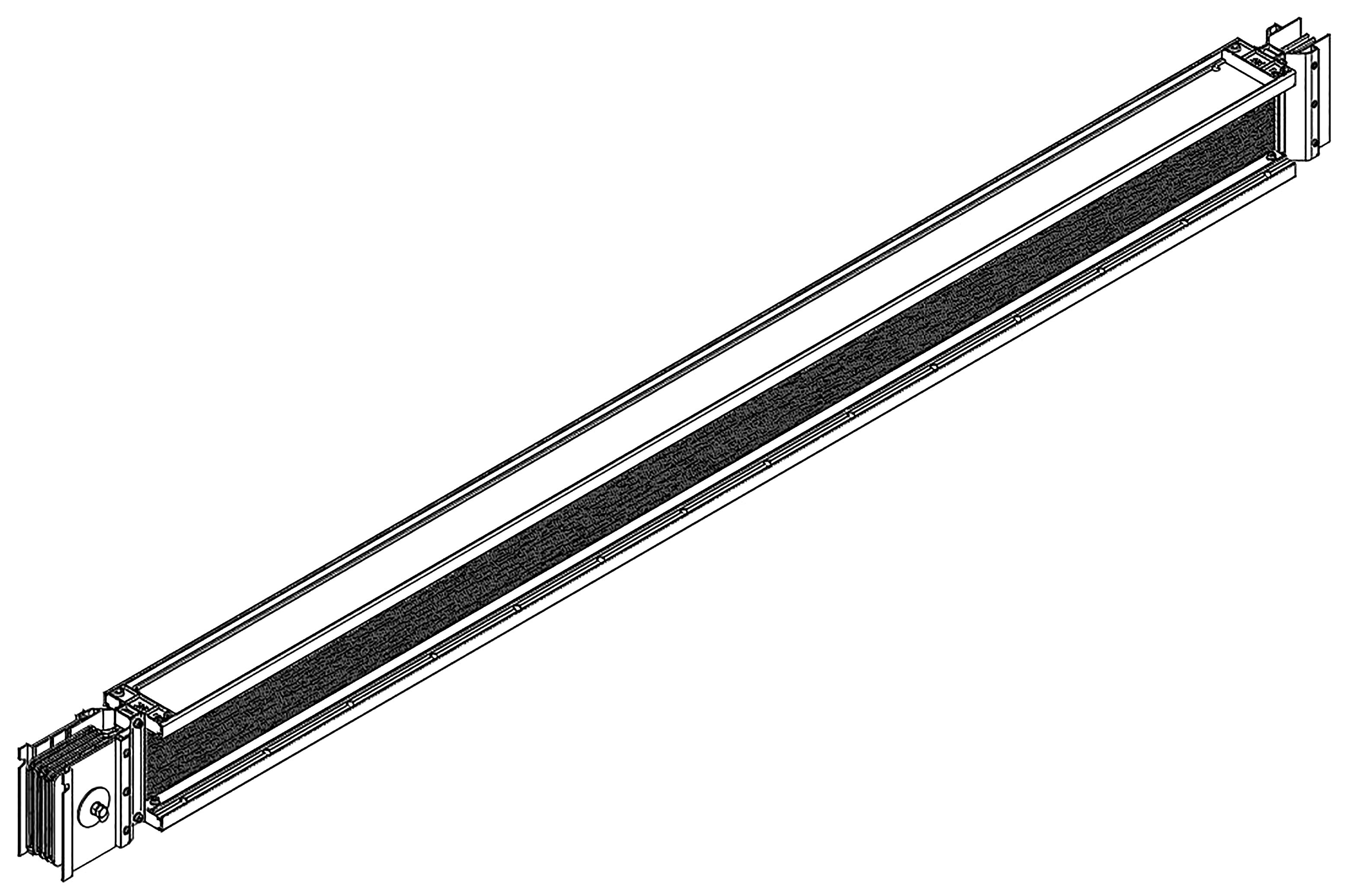 LINEBAR Секция прямая 1000А Al 3L+N+PER IP55 транспортировочная IEK (LB-1000A4-35-F-S)