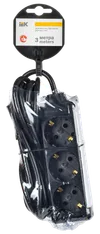 U03 extension cord 3m 3x1mm2 16A 250V black IEK1