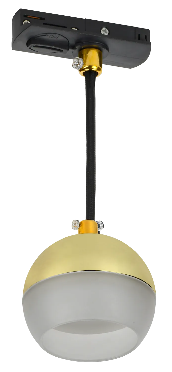 LIGHTING Светильник 4119 декоративный трековый подвесной под лампу GX53 золото IEK