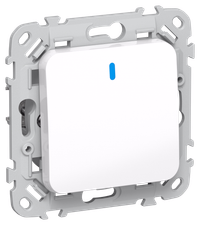FLITE Выключатель 1-клавишный с индикацией 10А ВС11-1-1-ФлБ белый IEK