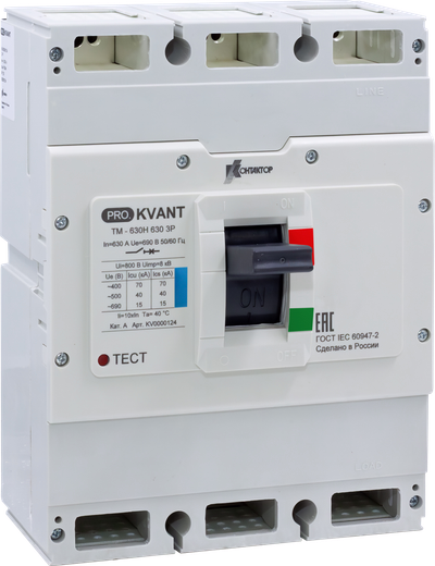 Выключатель автоматический PRO.KVАNT TM-800S 3P 700А 50кА Контактор