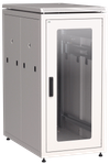ITK LINEA N Шкаф напольный сетевой 19" 24U 800х1000мм стеклянная передняя дверь задняя перфорированная серый0