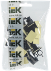Клипса самоклеящаяся КС-10 черная (24 шт) IEK1