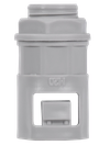 ELASTA Муфта вводная для гофрированных труб MVN20 IP40 серая IEK1
