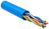 ITK Витая пара U/UTP кат.5E 4х2х24AWG solid PVC синий (305м)0