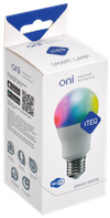 iTEQ SMART-лампа светодиодная с матовой колбой А60 9,4Вт W+RGB с поддержкой протоколов WIFI+BLE E27 230В ONI1