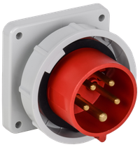 Вилка встраиваемая ССИ-3152 16А-6ч 380В 3P+PE+N IP67 IEK