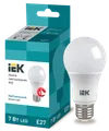 LED lamp A60 pear 7W 230V 4000K E27 IEK0