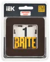 BRITE Frame 1-gang RU-1-1-Br metal brown RE AL IEK1