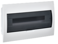 Корпус пластиковый ЩРВ-П-18 черная прозрачная дверь IP41 GENERICA