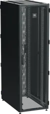 ITK by ZPAS Шкаф серверный 19" 42U 600х1000мм одностворчатые перфорированные двери черный РФ1