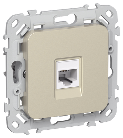 FLITE Telephone socket RJ11 category 3 RT3-1-FlSh champagne IEK