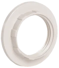 Кольцо абажурное КП14-К02 к патрону Е14 пластик белый (индивидуальный пакет) IEK