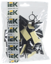 Клипса самоклеящаяся КС-15 черная (24шт) IEK1