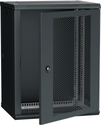 ITK LINEA W Шкаф 18U 600х650мм укомплектованный дверь перфорированная черный RAL9005
