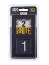 BRITE Рамка 2 -местная РУ-2-1-БрЧ металл черный IEK6