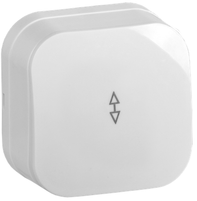 GLORY Выключатель 1-клавишный для открытой установки проходной 10А ВСп10-1-0-ХБ белый IEK