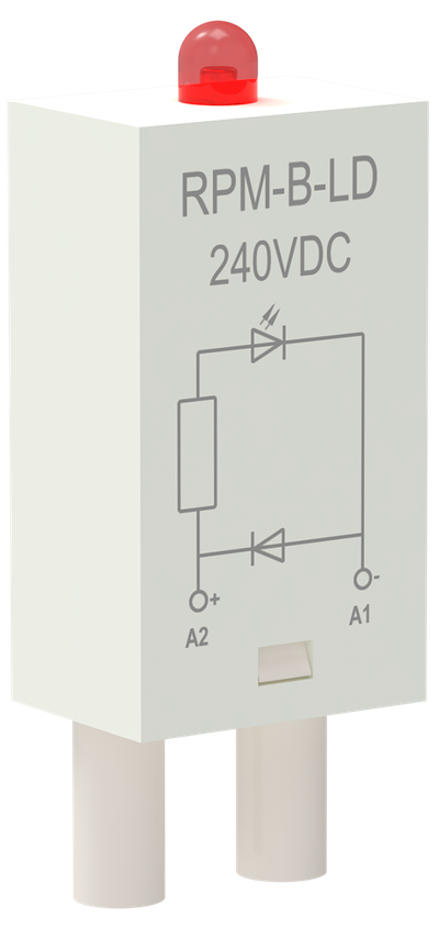 Модуль защиты для реле диод+светодиод 240В DC ONI (RPM-B-LD-DC240V ...