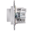 SKANDY Термостат электронный с индикацией SK-T01W арктический белый IEK4