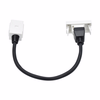 PRIMER РКМ-10-00-П Розетка HDMI M/M (1 модуль) белая IEK4