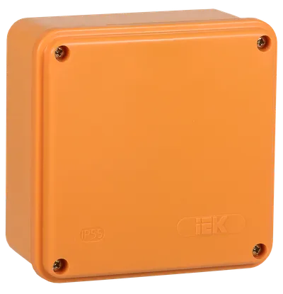 Fire-resistant soldering box PS 100x100x50mm 4P 4mm2 IP44 smooth walls IEK