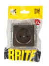 BRITE Socket without ground without shutters 10A PC10-1-0-BrBr bronze IEK5