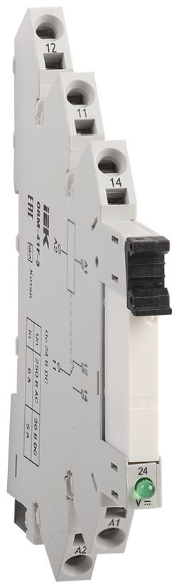 Реле интерфейсное ORM 3 1NO+1NC 24В DC IEK (ORM-41F-3)