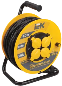 Cable reel UK40 4 sockets 2P+PE/40 meters 3x1,5mm2 IP44 "Industrial plus"