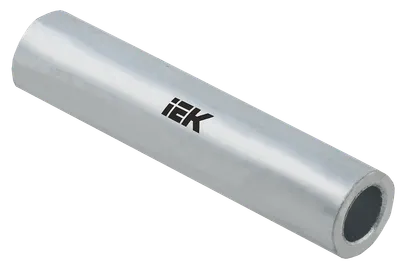 GA aluminum sleeve of IEK trademark is designed for connection by crimping of aluminum cables and wires without axial load, it is made of electrical aluminum.