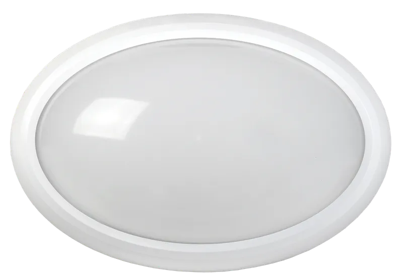 Светильник светодиодный ДПО 3040Д 12Вт 4500K IP54 овал белый пластик с датчиком движения IEK