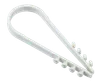 Дюбель-хомут 19-25мм для круглого кабеля нейлон белый (25шт/упак) IEK0