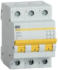 KARAT Load switch (mini switch) VN-32 3P 125A IEK