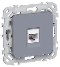 FLITE Розетка компьютерная RJ45 категория 6 UTP РК6-1-0-ФлМ маренго IEK