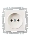 BRITE Single socket without earthing with protective shutters 10A RSsh10-2-BrZh pearl IEK2