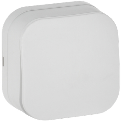 GLORY Выключатель 1-клавишный для открытой установки 10А ВС20-1-0-ХБм белый матовый IEK