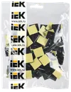 Self-Adhesive Nylon Pads 20x20 black under clamp (100pcs.) IEK1