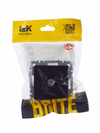 BRITE Розетка TV проходная РТВ10-0-БрЧ черный IEK6