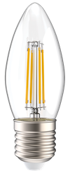 Лампа светодиодная C35 свеча прозрачная 5Вт 230В 4000К E27 серия 360° IEK1