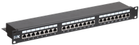 ITK 1U патч-панель кат.5Е STP, 24 порта (IDC Dual), с кабельным органайзером