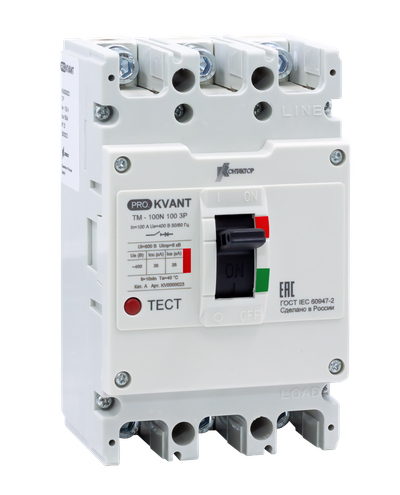 Выключатель автоматический PRO.KVАNT TM-160N 3P 125А 35кА Контактор