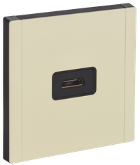 FORTE&PIANO Розетка HDMI FP840M металл серый сланец IEK