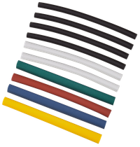 TTU set 6/3 (4x black, 2x white, red, blue, yellow, green) 10x10 cm/pack. IEK