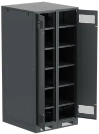ITK LINEA B Шкаф (пустой) 2000х900х950мм двустворчатая металлическая дверь черный