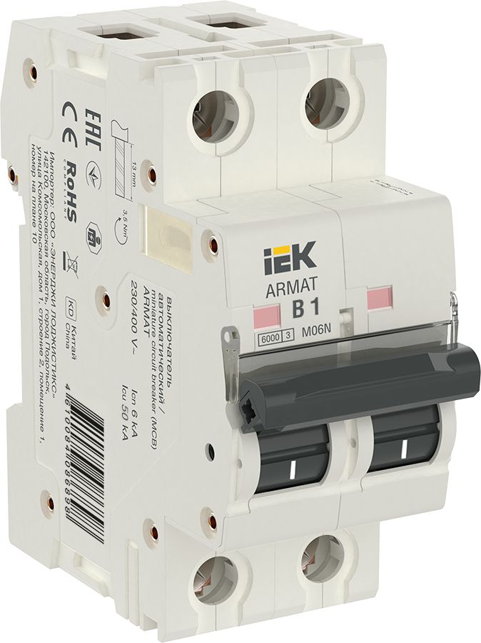 ARMAT Автоматический выключатель M06N 2P B 1А IEK (AR-M06N-2-B001)