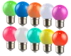 LIGHTING Set of LED decorative lamps G45 ball 1W 230V MIX E27 10 pcs IEK2