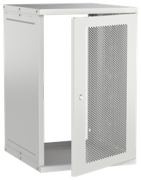 Шкаф настенный 19" 18U 600х650мм перфорированная дверь серый GENERICA