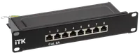 ITK 1U патч-панель кат.6A STP 8 портов 10" (Dual IDC)
